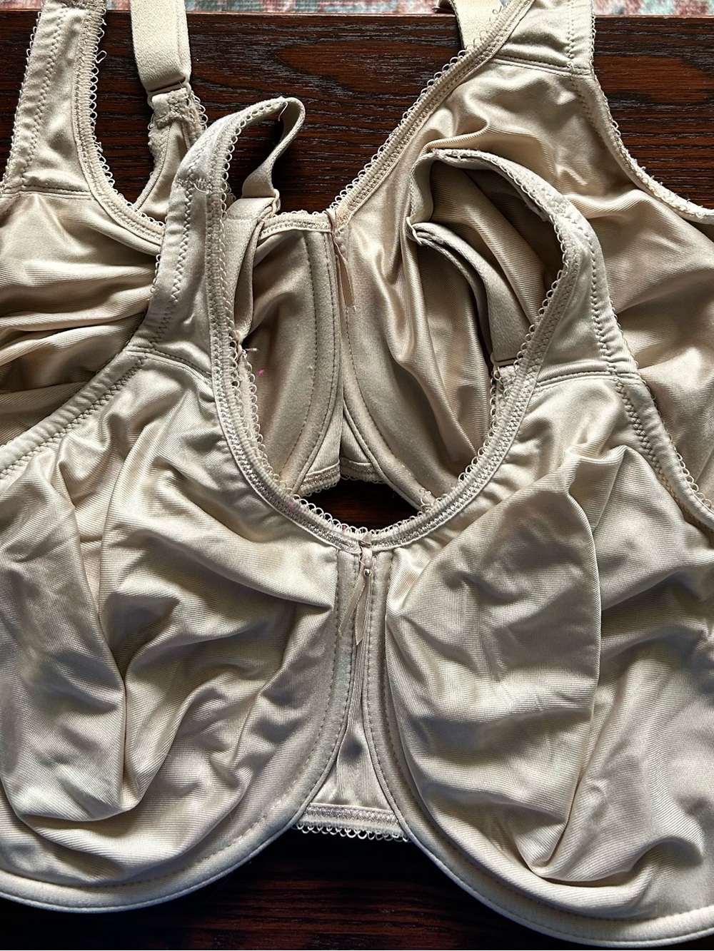 Two Women’s Support Bras in Nude - Comfortable Full Coverage